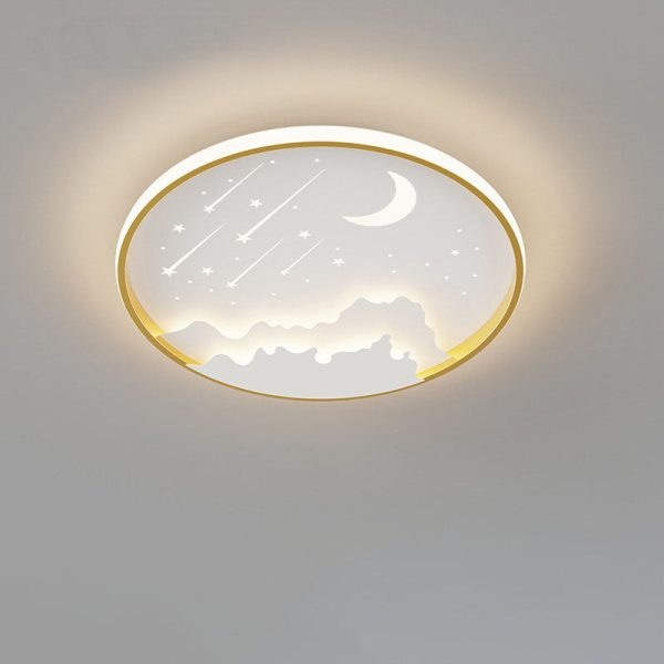 Modern Simplicity Iron Round Children LED Flush Mount Ceiling Light For Bedroom - Image 19