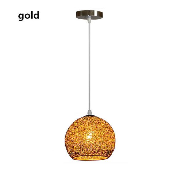 Contemporary Creative Aluminum Macaron Round 1-Light Pendant Light For Living Room - Image 12