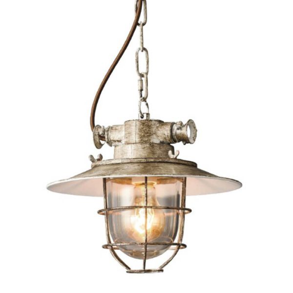Industrial Vintage Blast Iron Cage 1-Light Pendant Light - Image 6