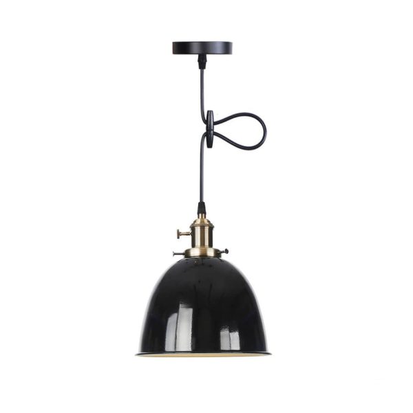 Industrial Iron Multicolor Bowl 1-Light Pendant Light - Image 15