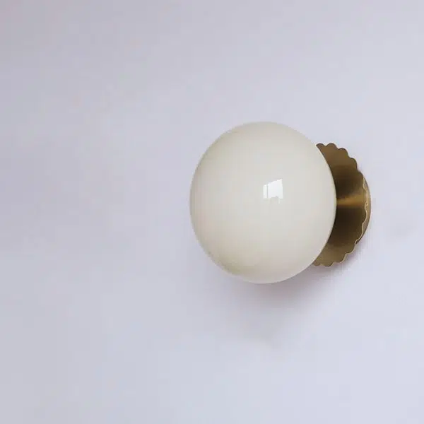 Modern Vintage Minimalist Iron Glass Round Head 1-Light Wall Sconce Lamp - Image 12