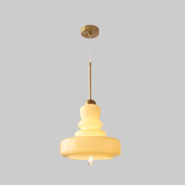 Modern Colorful Glass Gourd Shade 1-Light Pendant Light - Image 24