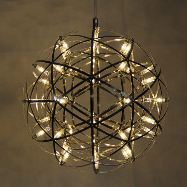 Modern Globe 12 Light LED Firework Pendant Light - Image 16