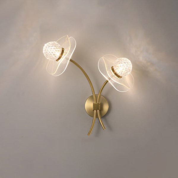 European Creative Lotus Flowers  Acrylic LED Wall Sconce Lamp - Image 8