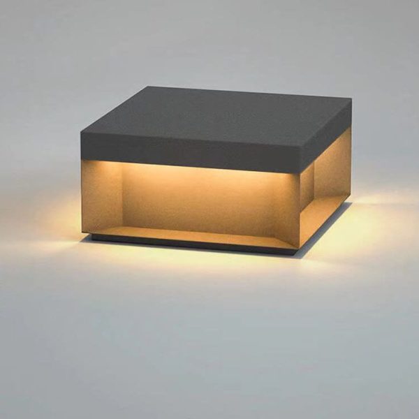 Modern Simple Glass Cuboid Decoration LED Outdoor Light - Image 15