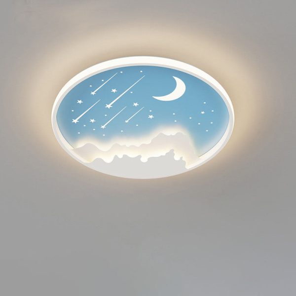 Modern Simplicity Iron Round Children LED Flush Mount Ceiling Light For Bedroom - Image 20