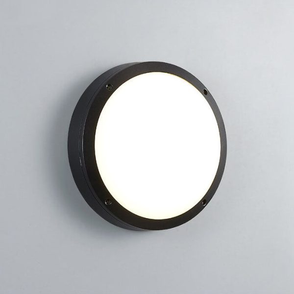 Creative Round Outdoor Waterproof Aluminum Acrylic LED Flush Mount Ceiling Light - Image 9