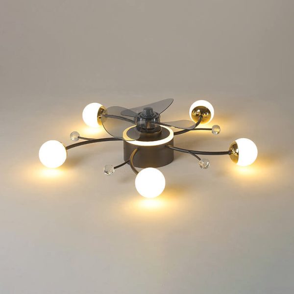 Nordic Light Luxury Creative 5/7-Light LED Flush Mount Fan Light - Image 23