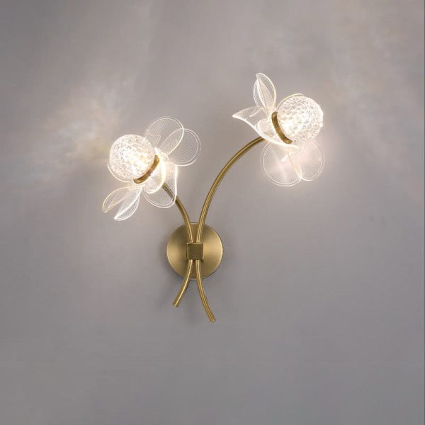 European Creative Lotus Flowers  Acrylic LED Wall Sconce Lamp - Image 10