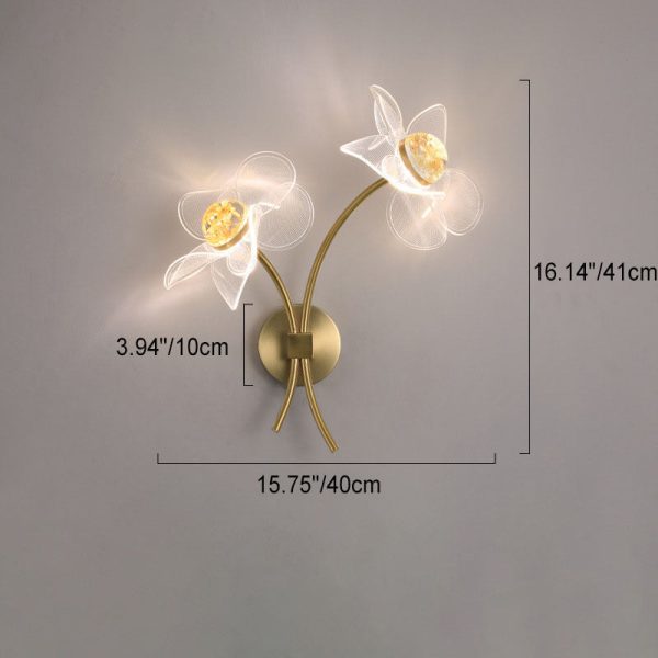 European Creative Lotus Flowers  Acrylic LED Wall Sconce Lamp - Image 22