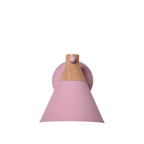 Nordic Solid Wood Macaron Cone Shade 1-Light  Wall Sconce Lamp - Image 5
