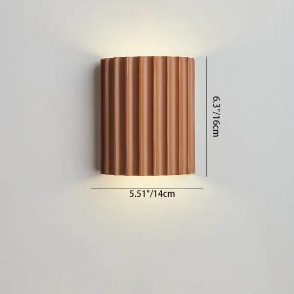Contemporary Nordic Resin Tiles 2-Light Wall Sconce Lamp For Bedroom - Image 4