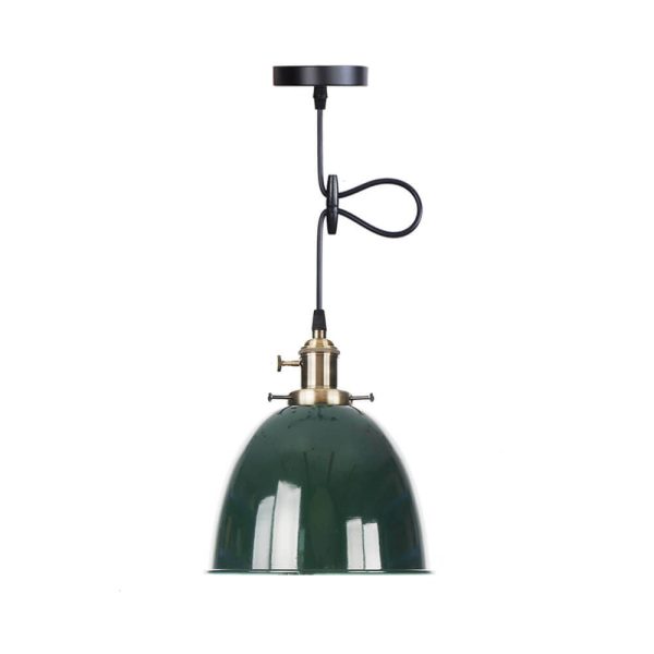 Industrial Iron Multicolor Bowl 1-Light Pendant Light - Image 17