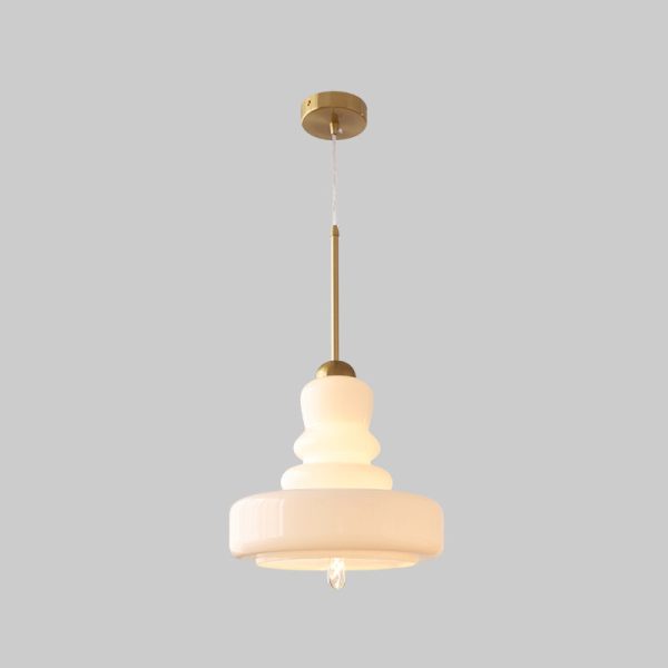 Modern Colorful Glass Gourd Shade 1-Light Pendant Light - Image 26