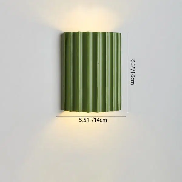 Contemporary Nordic Resin Tiles 2-Light Wall Sconce Lamp For Bedroom - Image 7