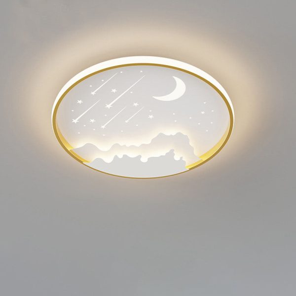 Modern Simplicity Iron Round Children LED Flush Mount Ceiling Light For Bedroom - Image 22