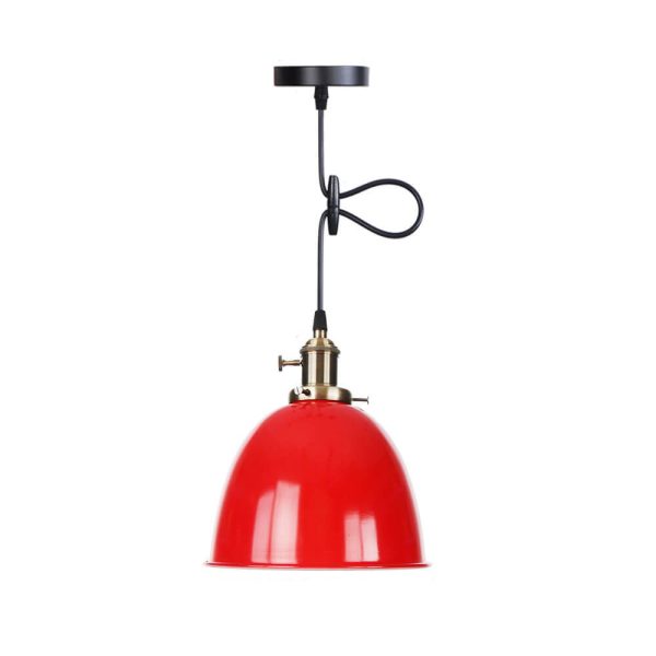 Industrial Iron Multicolor Bowl 1-Light Pendant Light - Image 18
