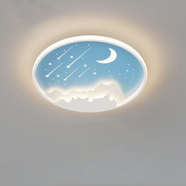 Modern Simplicity Iron Round Children LED Flush Mount Ceiling Light For Bedroom - Image 23