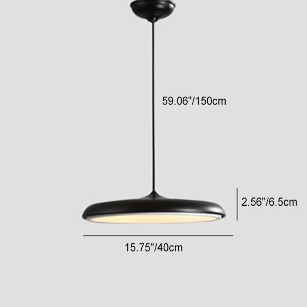 Nordic Macaron Flying Saucer Metal LED Pendant Light - Image 8