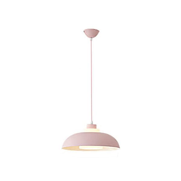 Modern Solid Color Macaron Acrylic Aluminum 1-Light Pendant Light - Image 10