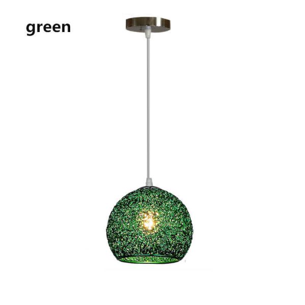 Contemporary Creative Aluminum Macaron Round 1-Light Pendant Light For Living Room - Image 14