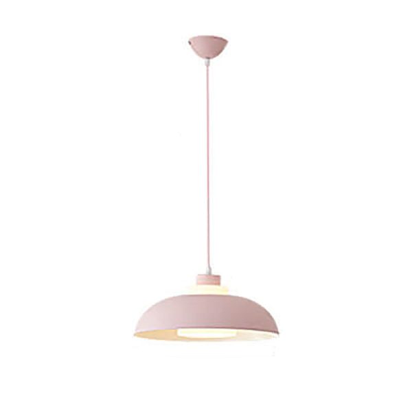 Modern Solid Color Macaron Acrylic Aluminum 1-Light Pendant Light - Image 17