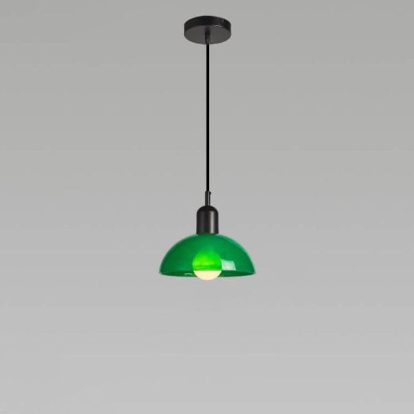 Modern Minimalist Glass Hemisphere 1-Light Pendant Light - Image 20