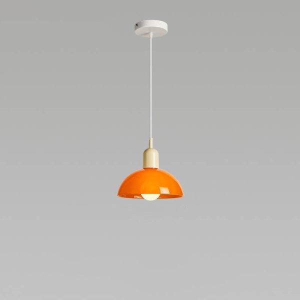 Modern Minimalist Glass Hemisphere 1-Light Pendant Light - Image 32