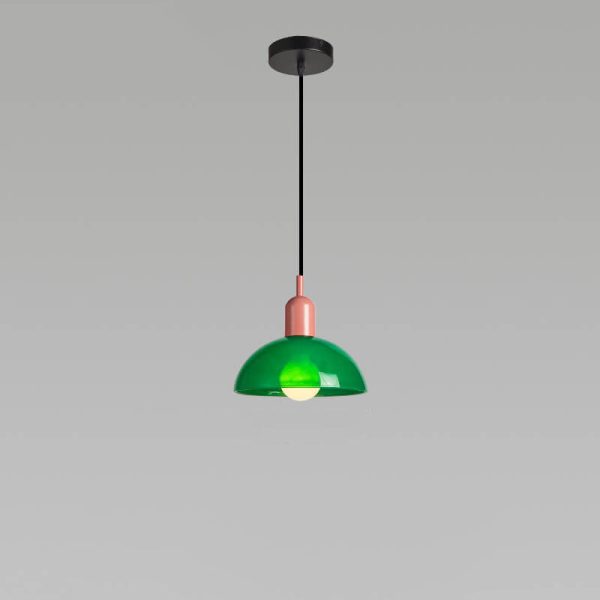 Modern Minimalist Glass Hemisphere 1-Light Pendant Light - Image 33