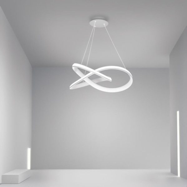 Ribbon Dining Room Chandelier Modern Chandelier with Remote Control - Image 4