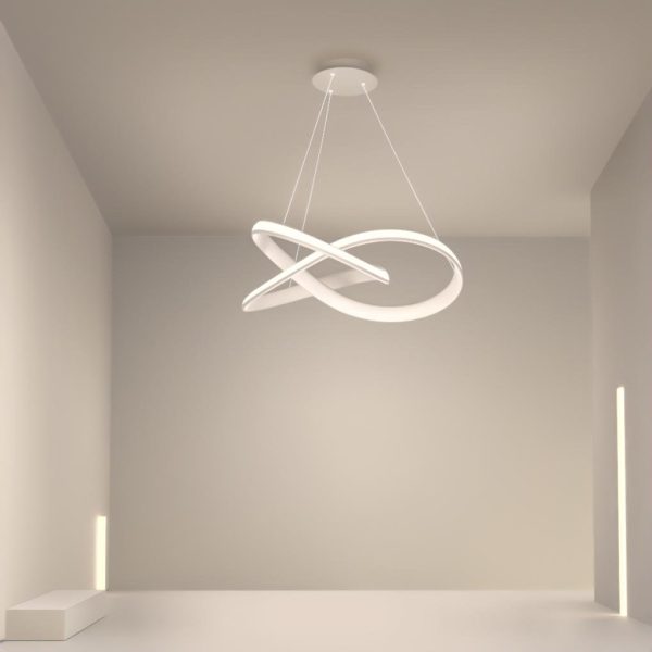 Ribbon Dining Room Chandelier Modern Chandelier with Remote Control - Image 5