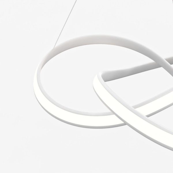 Ribbon Dining Room Chandelier Modern Chandelier with Remote Control - Image 8