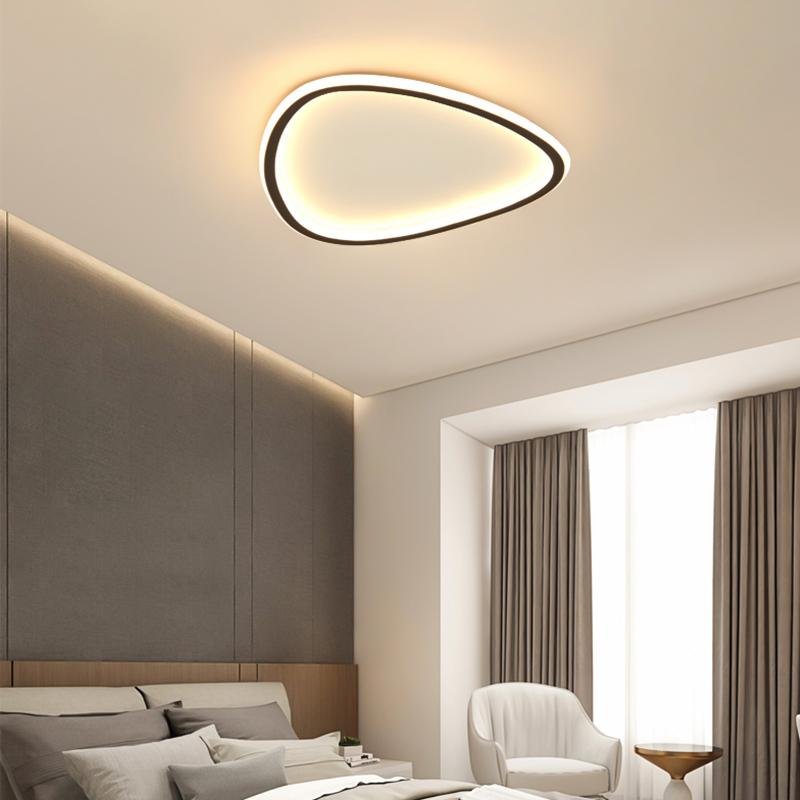 TLI00039-3-251037.jpg Black Abstract Shaped Industrial Flush Mount Bedroom Ceiling Lights - Image 1