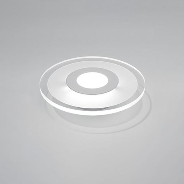 Modern Flush Mount Light Concentric Circle Flower Shaped Light - Image 3