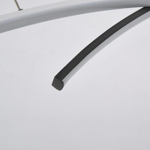 2 Piece Set Arc-Shaped Aluminum Acrylic Pendant Lighting LED Ceiling Lights - Image 6