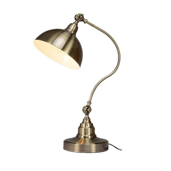 20'' Antique Metallic LED Desk Lamp with Adjustable Gooseneck for Task Lighting - Image 13