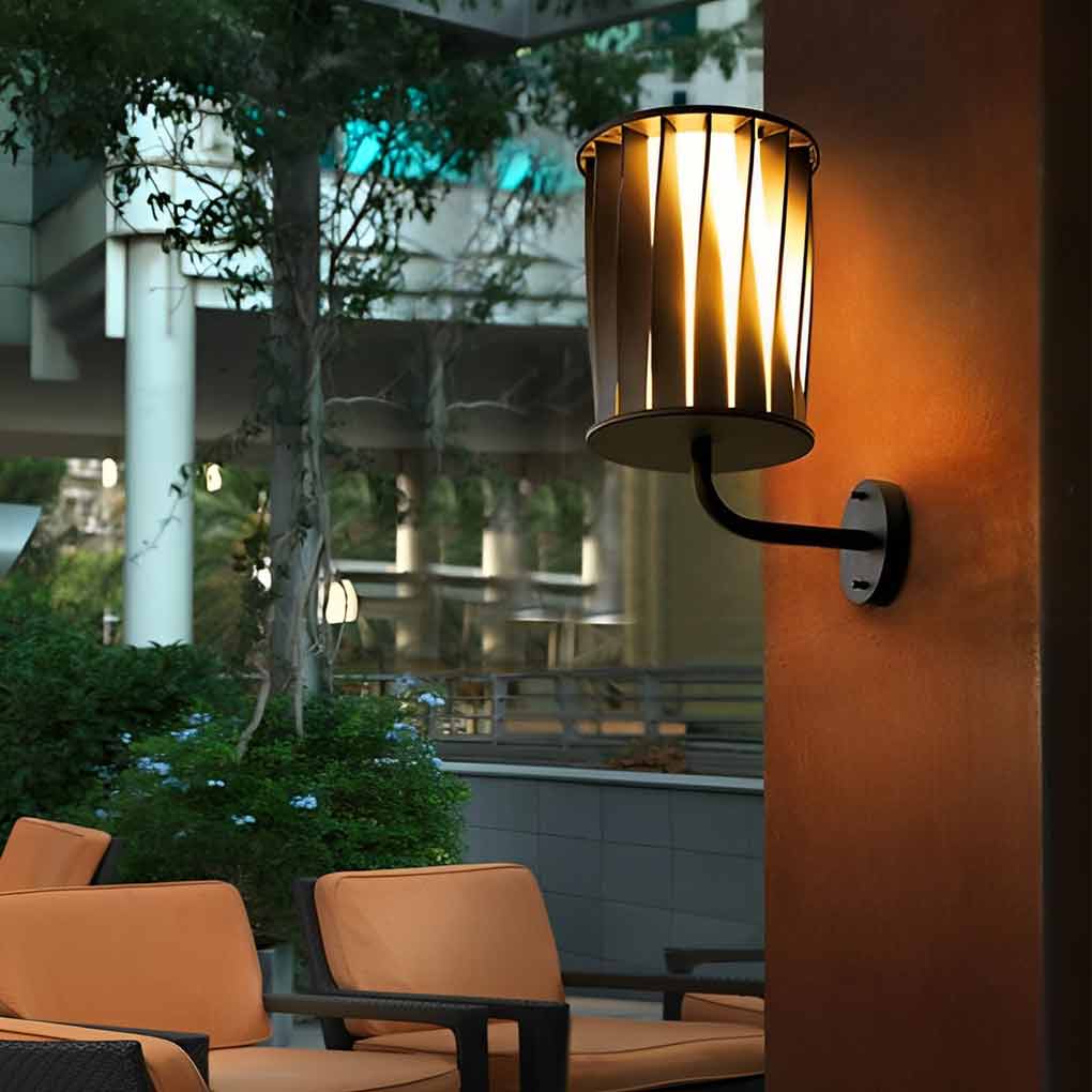 Twisted-Outdoor-Wall-Lighting.jpg Creative Twisted Waterproof LED Modern Outdoor Wall Lamp Plug in Wall Lights - Image 1