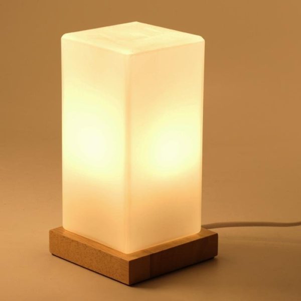 Cube Wooden Battery Operated LED Accent Kids Lamp - Image 6