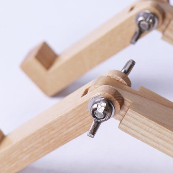 Adjustable LED Wooden Sitting Robot Table Lamp - Image 11