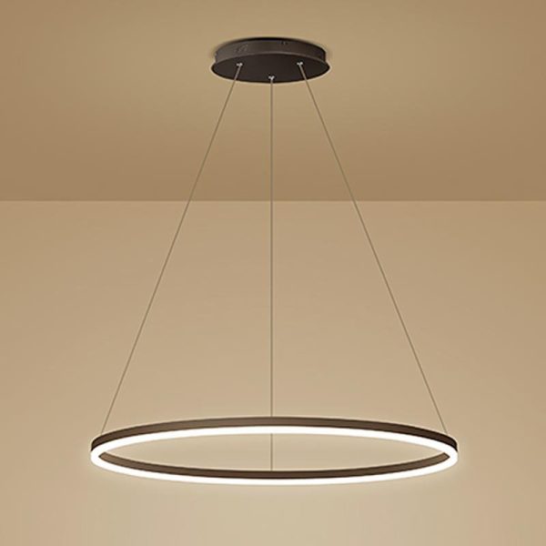 16'' Simple Circle Single Pendant Light Acrylic Pendant Lighting - Image 5
