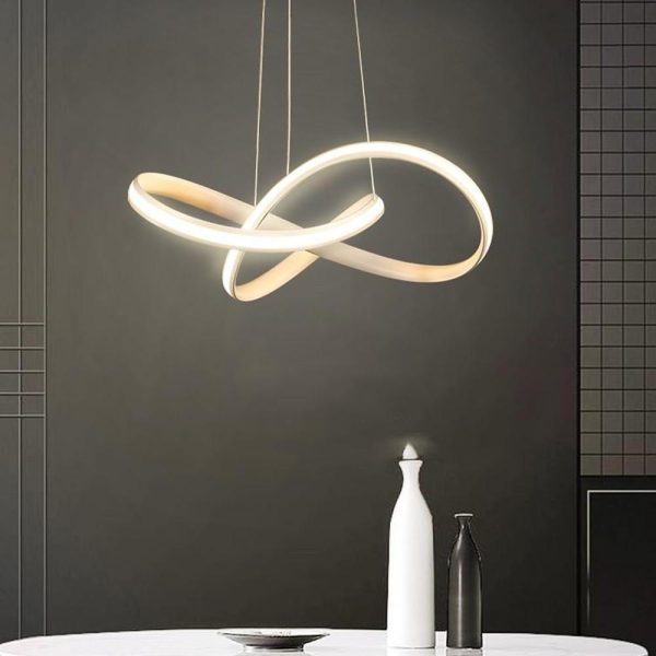 Mobius Ring Pendant 1-light Cluster LED Ceiling Light - Image 4