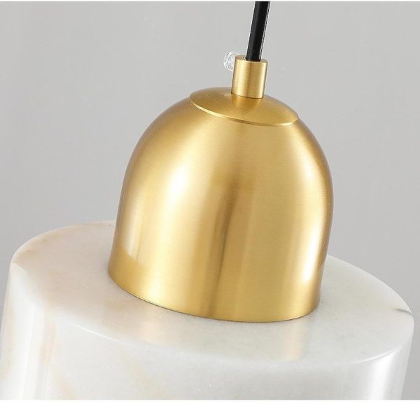 Modern Metal Marble Mini Pendant Lights Classic Artistic Pendant Lighting - Image 8