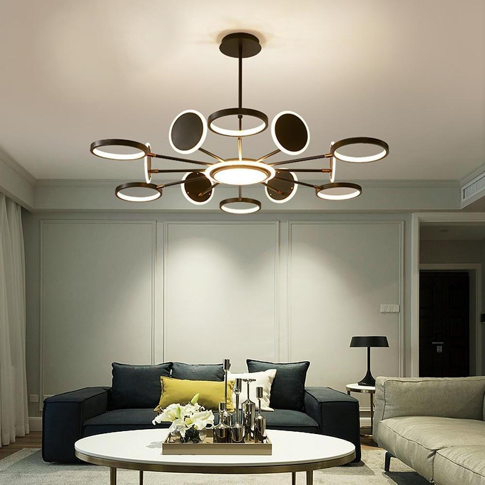 afgskr1622169843948-3758a69a-a3dd-4f70-aad3-6ac7fa6af52c-428134.jpg Multi Circle Design Pendant Lighting Acrylic Aluminum Alloy LED Kitchen Lighting Dining Room Lighting Ceiling Light - Image 1