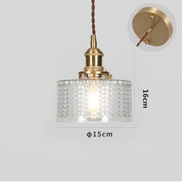Circular Design Metal Glass Pendant Lighting Antique Pendant Lighting - Image 4