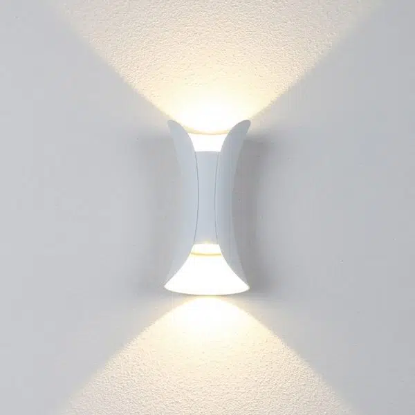 Curved LED Up and Down Lighting Waterproof Modern Outdoor Wall Lights - Image 11