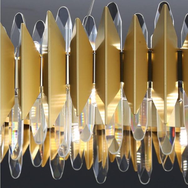 Modern Round Crystal Chandelier Stainless Steel Single Ceiling Light - Image 8