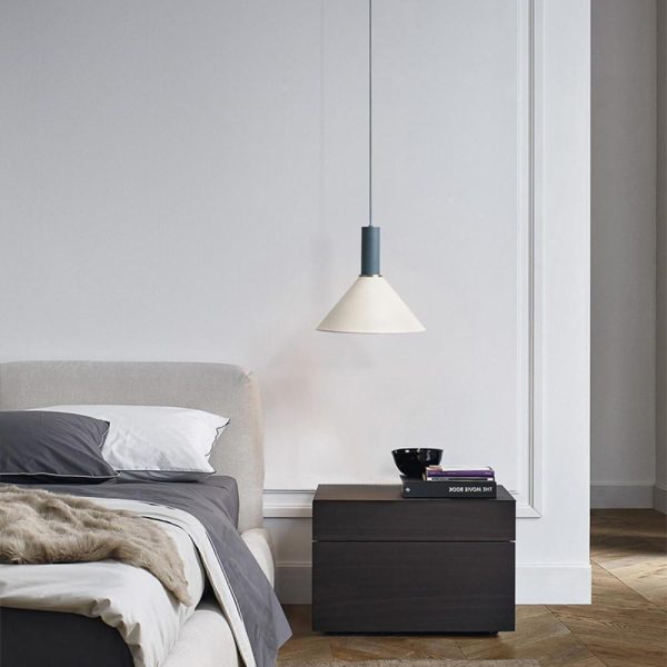 Modernist Cone Shaped Metal Island Pendant Lights Bedroom Ceiling Lights - Image 2