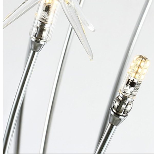 7'' Galaxy Inspired Modern Mini-Style Metal Chrome Chandelier With 10 LED Lights - Image 5