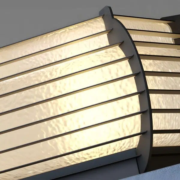 Black Lattice Hardiwred/Solar Outdoor Post Pier Mount Light - Image 7