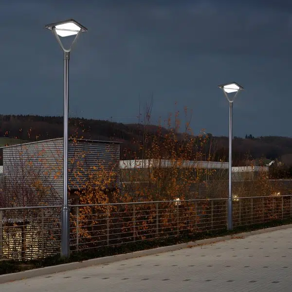 Black LED Solar Lamp Post and Pole Street Lights - Image 5